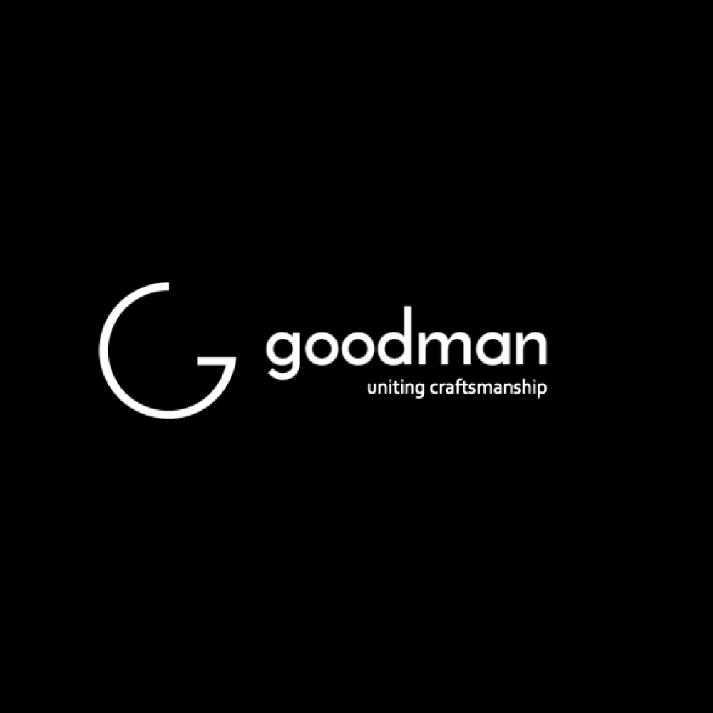 Goodman Bedsheet Mockup Design-Black-Logo